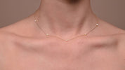 Alinéa Two-Sided Diamond Disc Necklace