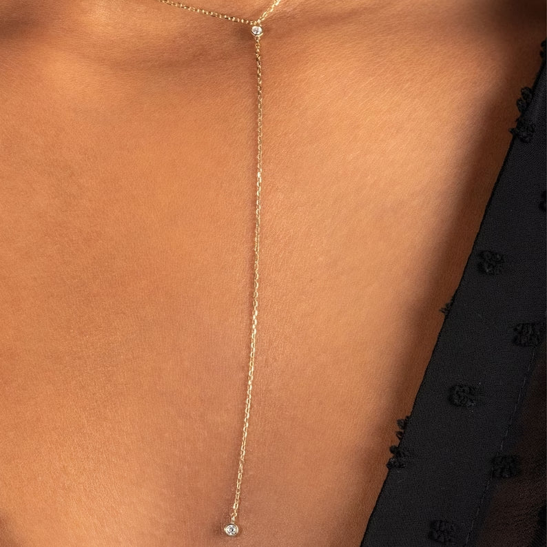 Diamond Lariat Y Necklace - Narcissus