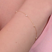 Alinéa Three Diamond Station Bracelet