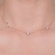 Alinéa Gold Diamond Station Necklace II