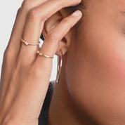 Large Thin Hoop Earrings (pair)