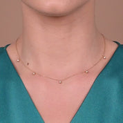 Alinéa Diamond Bezel Station Necklace